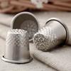 10 Pcs Antique Hard Metal Brass Sewing Thimble Needles Partner Finger Protector DIY Sewing Tools