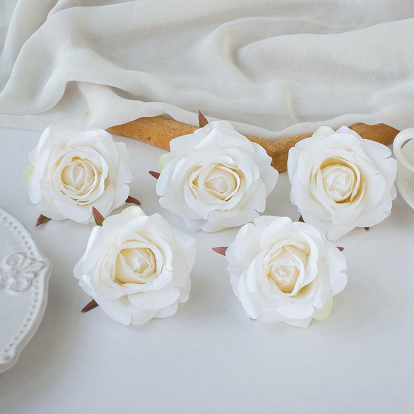 Artificial Flowers Silk Rose Wedding Bridal Bouquet Home Room Table Yard Outdoor Garden Festival Wreath Wall DIY Gifts Candy Box