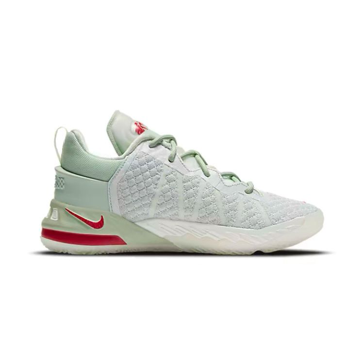 Nike Lebron 18 NRG Forbidden City Limitovaná edice Protiskluzové Tlumení Nárazů Odolné Nízké Dětské Basketbalové Boty Světle Zelené CT4713-002