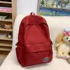 Spacious Solid Color Lightweight Backpack for Students & Travelers