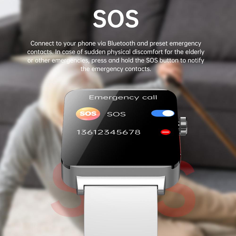 SACOSDING New ECG+PPG Smart Watch Blood Pressure/Oxygen Sleep Health Analysis BT Call Smartwatch Men Women For Androd iOS