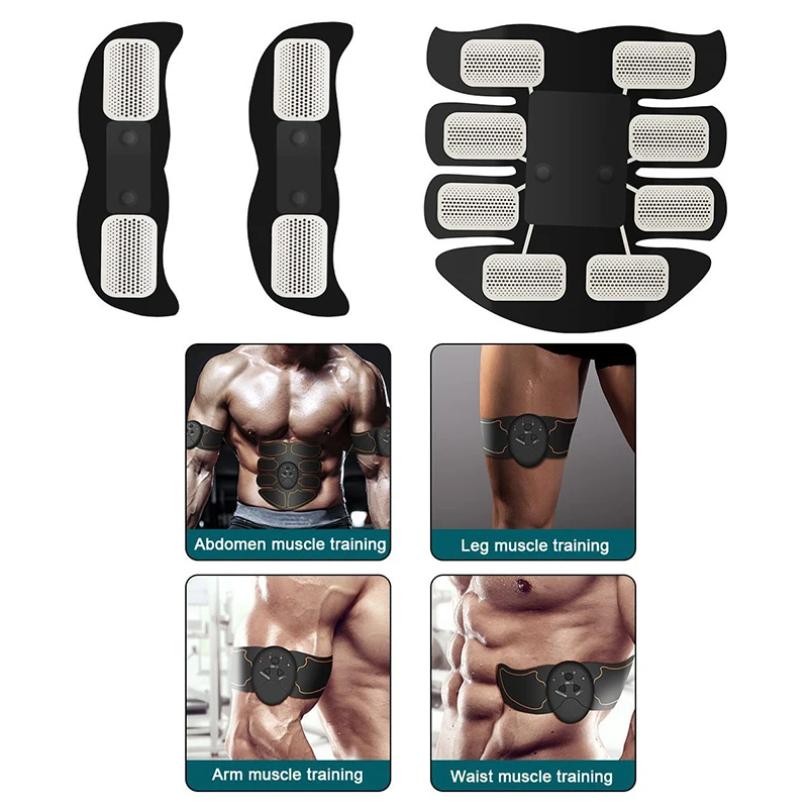 Wireless EMS Abdominal Stimulator Buttock Hip Trainer Smart Slimming Massager for Waist Arm Leg Body Unisex Fitness Equipment