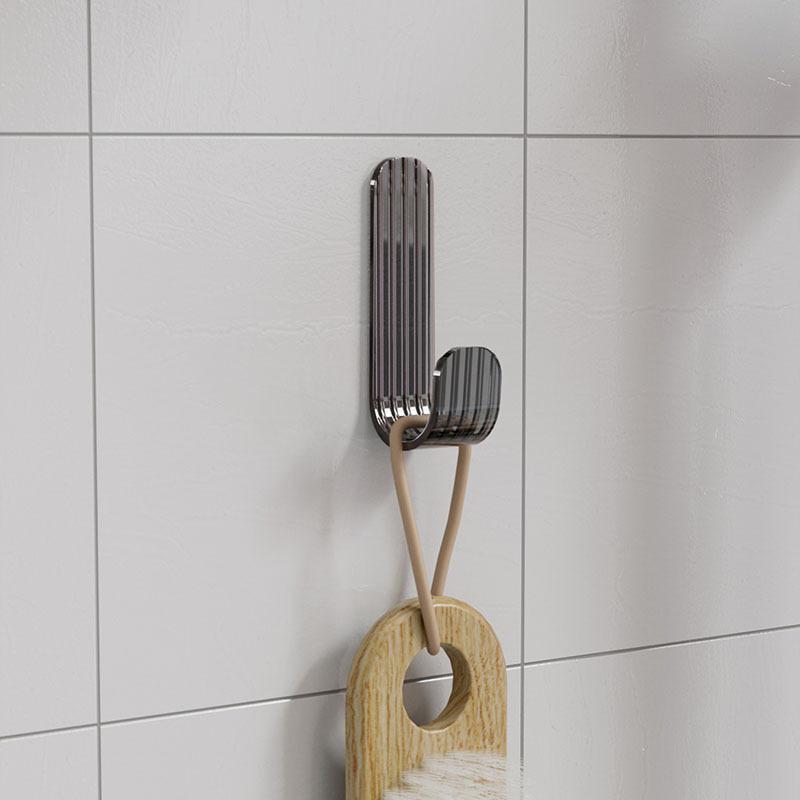 Strong Transparent Adhesive Hooks for Bathroom Wall Door No Drill Plastic Hangers