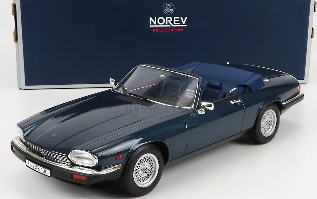 NOREV Scale Jaguar Cabriolet 1988 Limited Edition of 1000 Units 1/18 XJ-S (Blue)