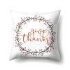 Thanksgiving Pillowcase Blessing Maple Leaf Pumpkin Sofa Cushion Cover Office Home Living Room Pillowcase