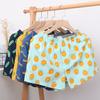 Men Elastic Waistband Thin Men Panties Coconut Tree Print Loose Shorts Briefs Breathable Sleep Underpants Homewear