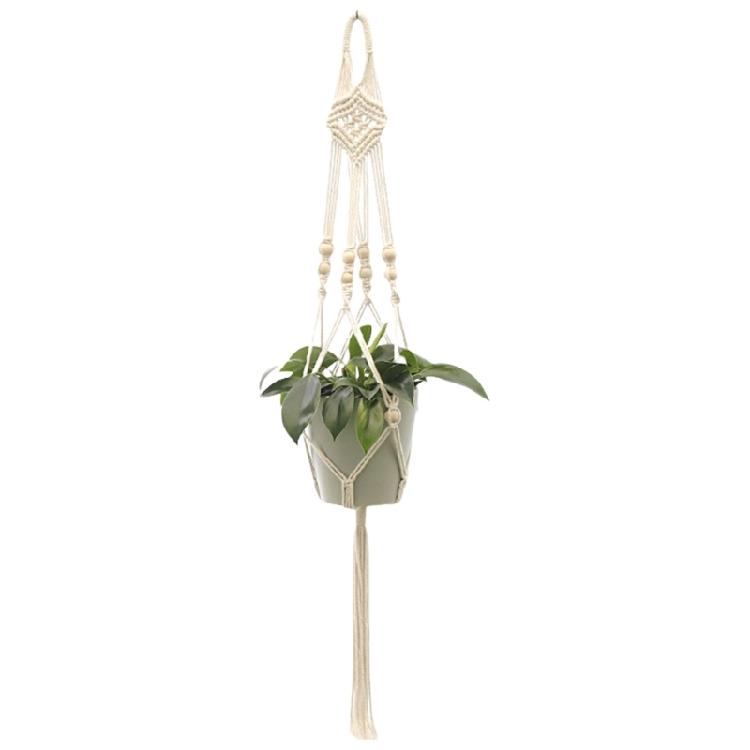 Stylish Handmade Woven Basket Hanging Handcraft Flower Container Holder for Enhancing Plant Hanging Planter