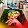 Bob music Vibrant Art Office Rug Chair Mat, Game Carpet, Suitable for Front Door, Bedroom, Living Room, Desk, Holiday Gift