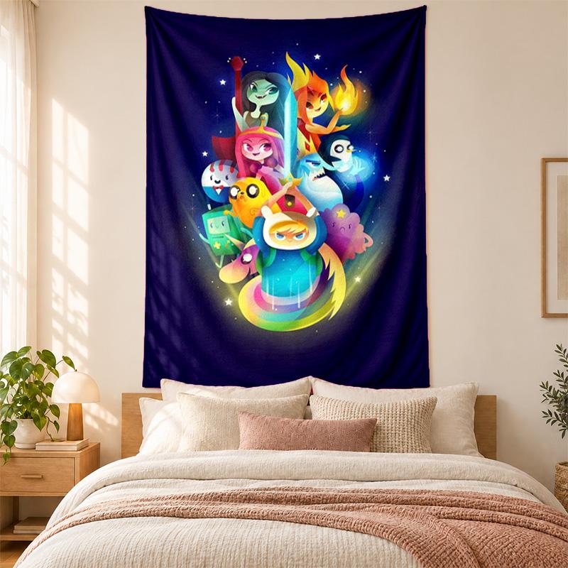 Adventure Time Tapestry Highquality for Decorating Living Room Bedroom Dorm Walls Ideal As Bedroom Wallart Orholiday Gift