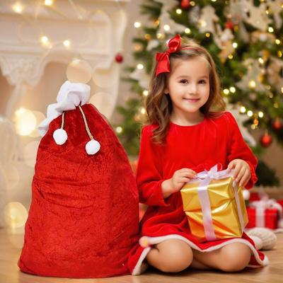 Christmas Gift Bags Large Drawstring Gift Pouch for Santa Sack Candy Present