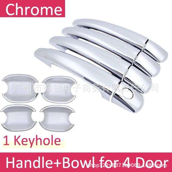 Chrome Door Handle Stickers for Peugeot 207/308/407SW