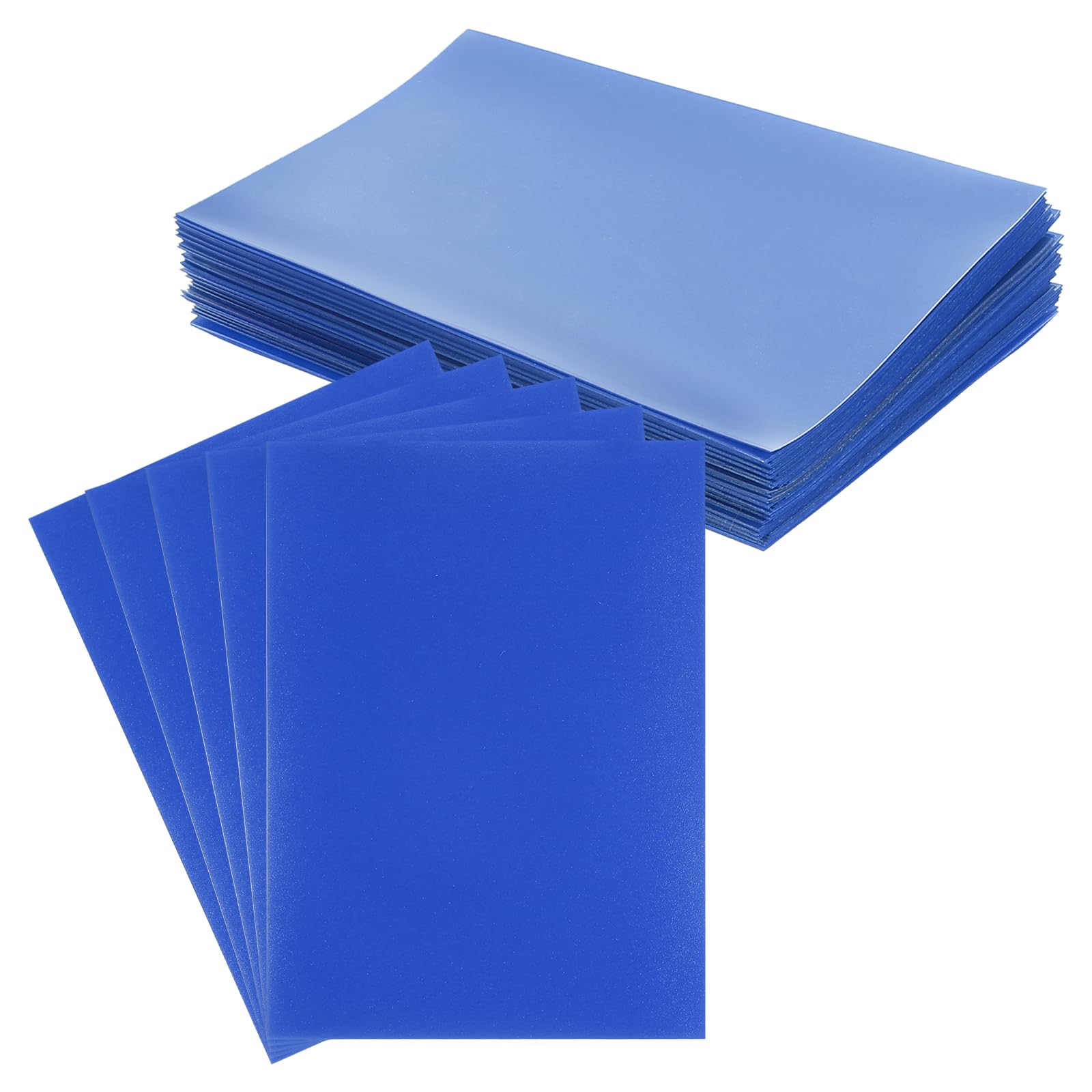 

PATIKIL Soft Clear Card Card 50 Pack Frosted Trading Card Protectors for Standard Collectible Baseball Game Trading Dark Blue Sleeves, Holders,