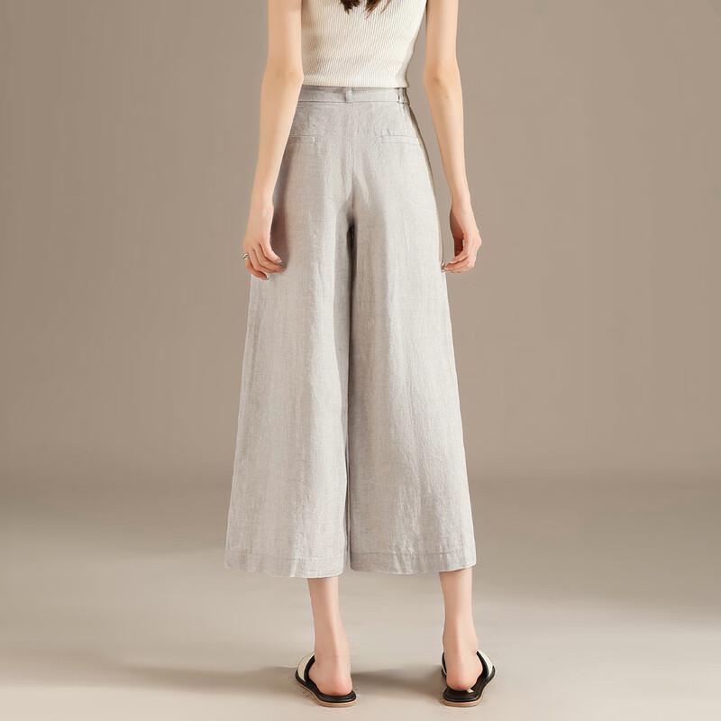 RAIN.CUN Loose Breathable Linen Wide-Leg Pants
