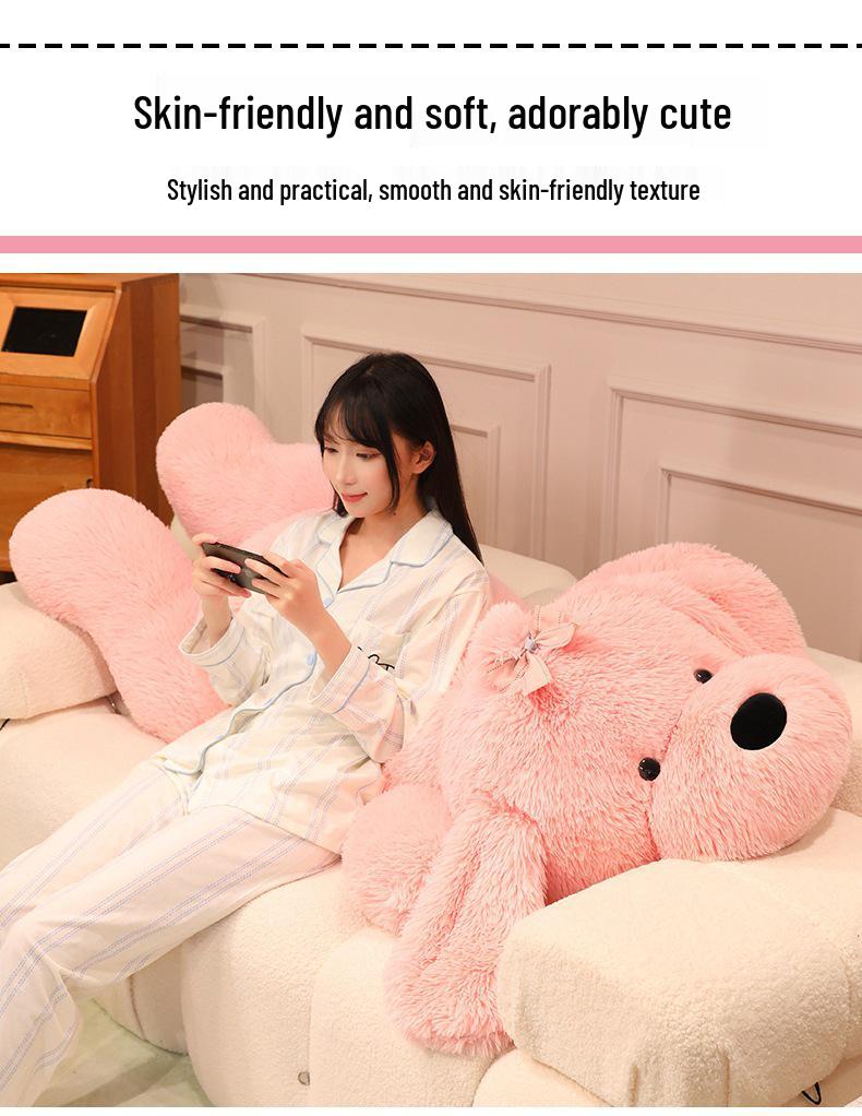 Extra Large Cute Stuffed Dog Plush Toy for Kids - Perfect Bedtime Companion Pillow