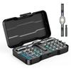 Ratchet Screwdriver Set with S2 Steel Lightweight Aluminum Suitable for Home and DIY 24-Piece Bits, Handle, Appliances, Automotive,