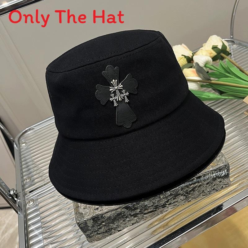 Korean Style Unisex Cotton Fisher Hat With Letter Embroidery For All Seasons