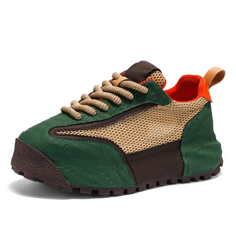 

Increase Height Lace-up Overseas Shoes Basketball Men s Sport Running Sneakers Green Upper Topanky Classic Minimalist 48