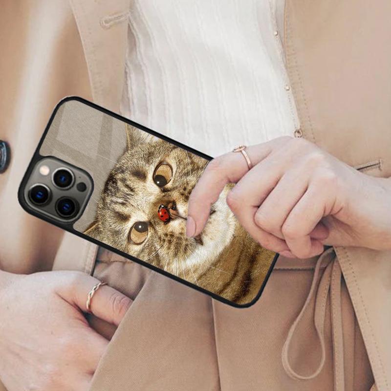Lovely cat cute Magnetic Phone Case For APPLE iPhone 17 Air 16 14 13 12 Pro Max 15 Plus Wireless Charge With MagSafe Cover