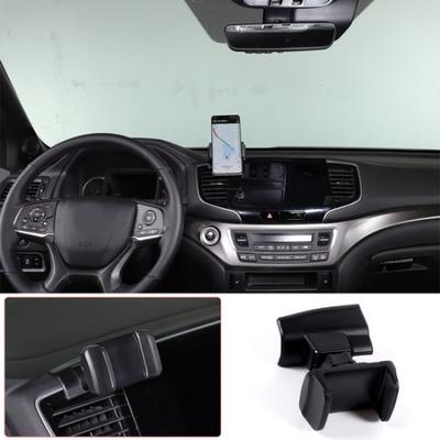 Black ABS Center Console Air Vent Phone Holder For Honda Pilot 2016-