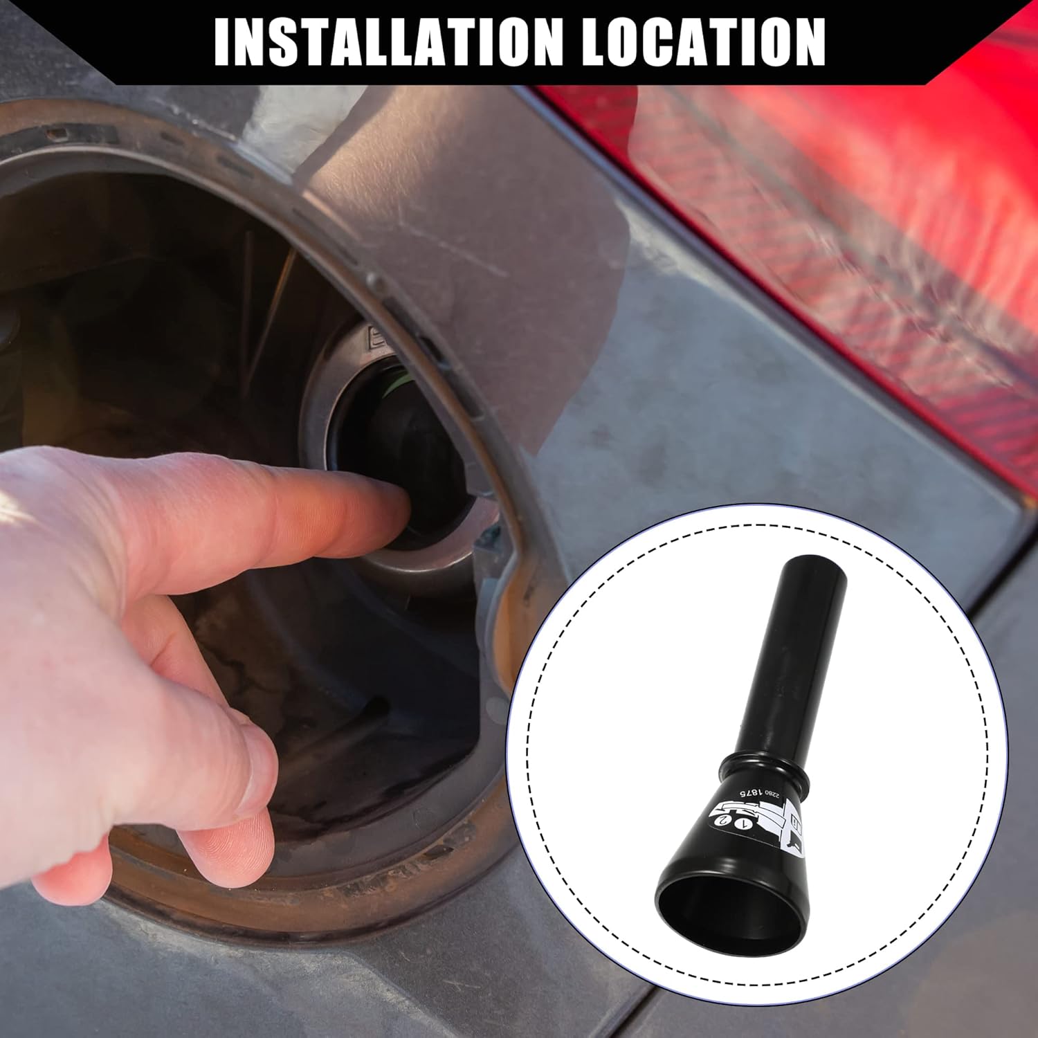 13580741 / Rear/Fuel Filler Funnel Part for Buick Enclave 2018-2022 / Durable/Plastic / 1 Pcs/Black