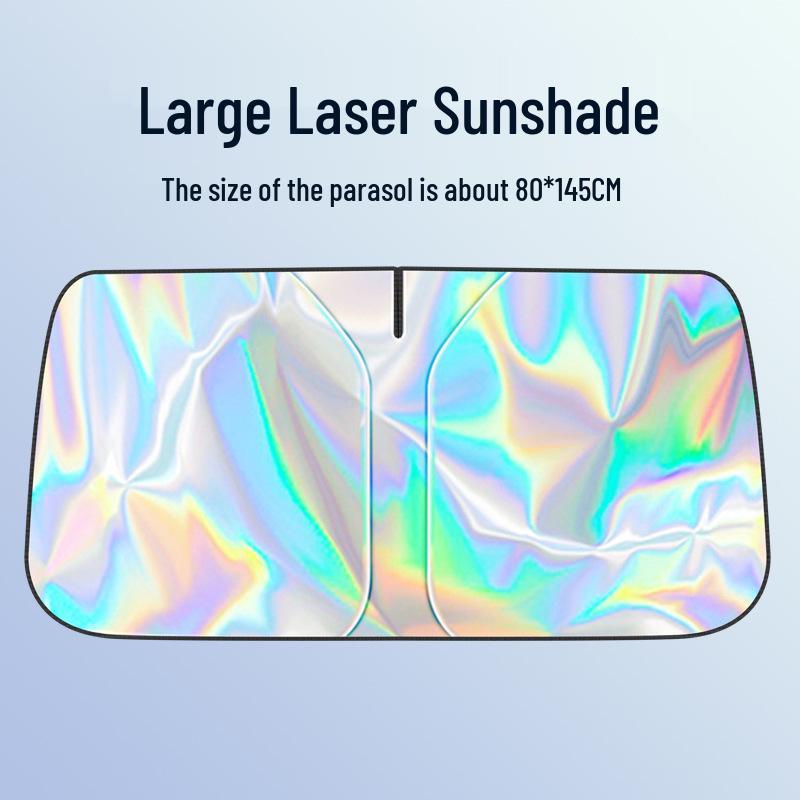 Car Laser Sunshade - Heat Insulation Windshield Cover and Privacy Curtain