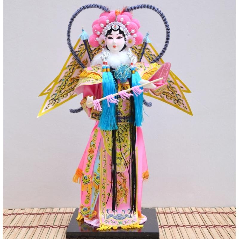 Chinese Traditional Peking Opera Mask Figurine Beijing Opera Character Doll Beautiful Handicrafts Home Decor Special Gifts