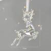 Acrylic Christmas Tree Hanging Ornaments Elk Angel Doll Bell Pendant 2024 Merry Christmas Decoration for Home Xmas New Year 2024
