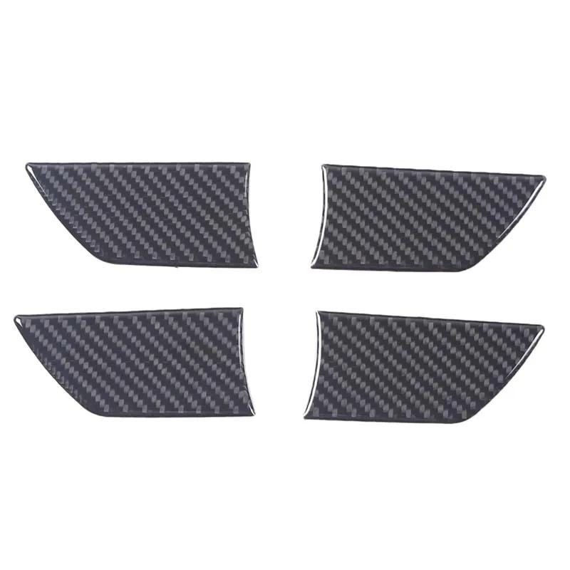 For Toyota Highlander 2022-2025 Soft Carbon Fiber Car Inner Door Bowl Panel Decorative Stickers Car Interior Accessories