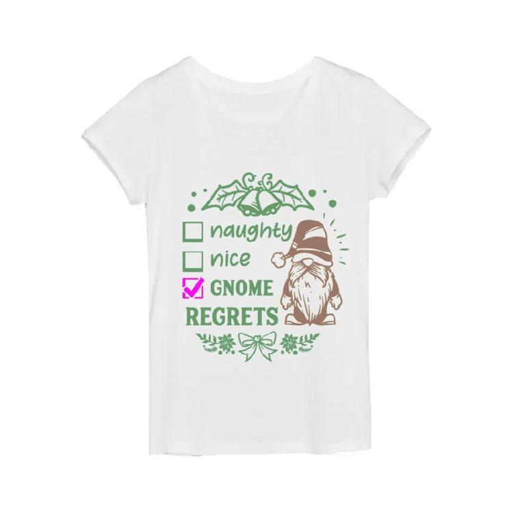 Naughty Gnome Self Adhesive  Snowflake Letters DIY T-Shirt Pillow Fabric Bags