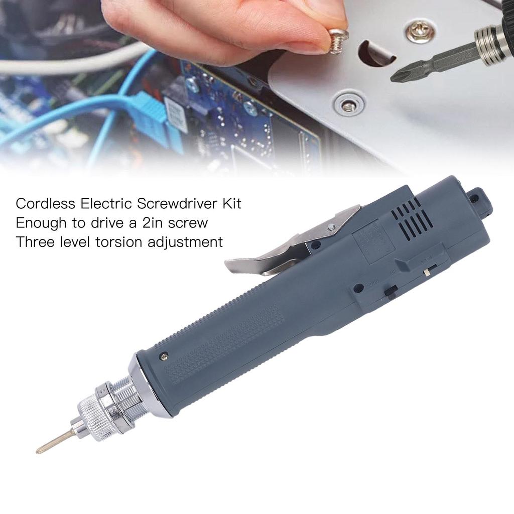 Cordless Electric Screwdriver Kit Accurate in Line Industrial Grade Adjustable Torsion CW CCW Cordless Electric Screwdriver Kit