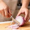 Wooden Handle Onion Cutter Ergonomic Vegetable Chopper Useful Green Onion Cutter  Home Kitchen
