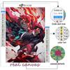 5D DIY Diamond Painting Cross Stitch Demon Slayer: Kimetsu No Yaiba Diamond Embroidery Mosaic Wall Art Home Decoration