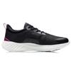 Li Ning PU, Textile Cushioning Slip Resistant Abrasion Resistant Low top Running Shoes Women's Black White ARBR002-4