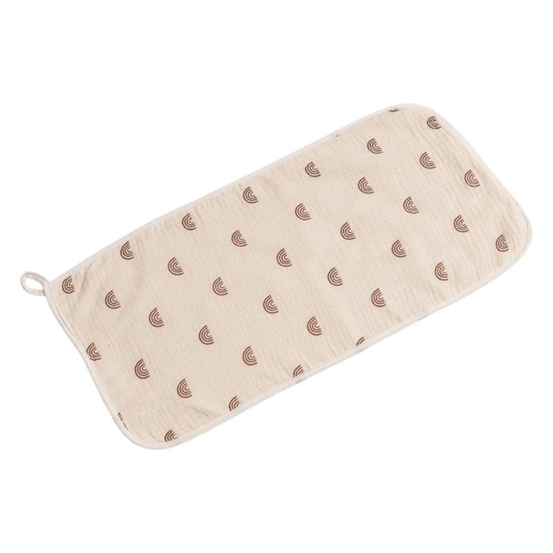 Baby Infant Cotton Wiping Towel Baby Face Towel Washcloths Nursing Towel Saliva Wipe with Cartoon Pattern 25x50cm