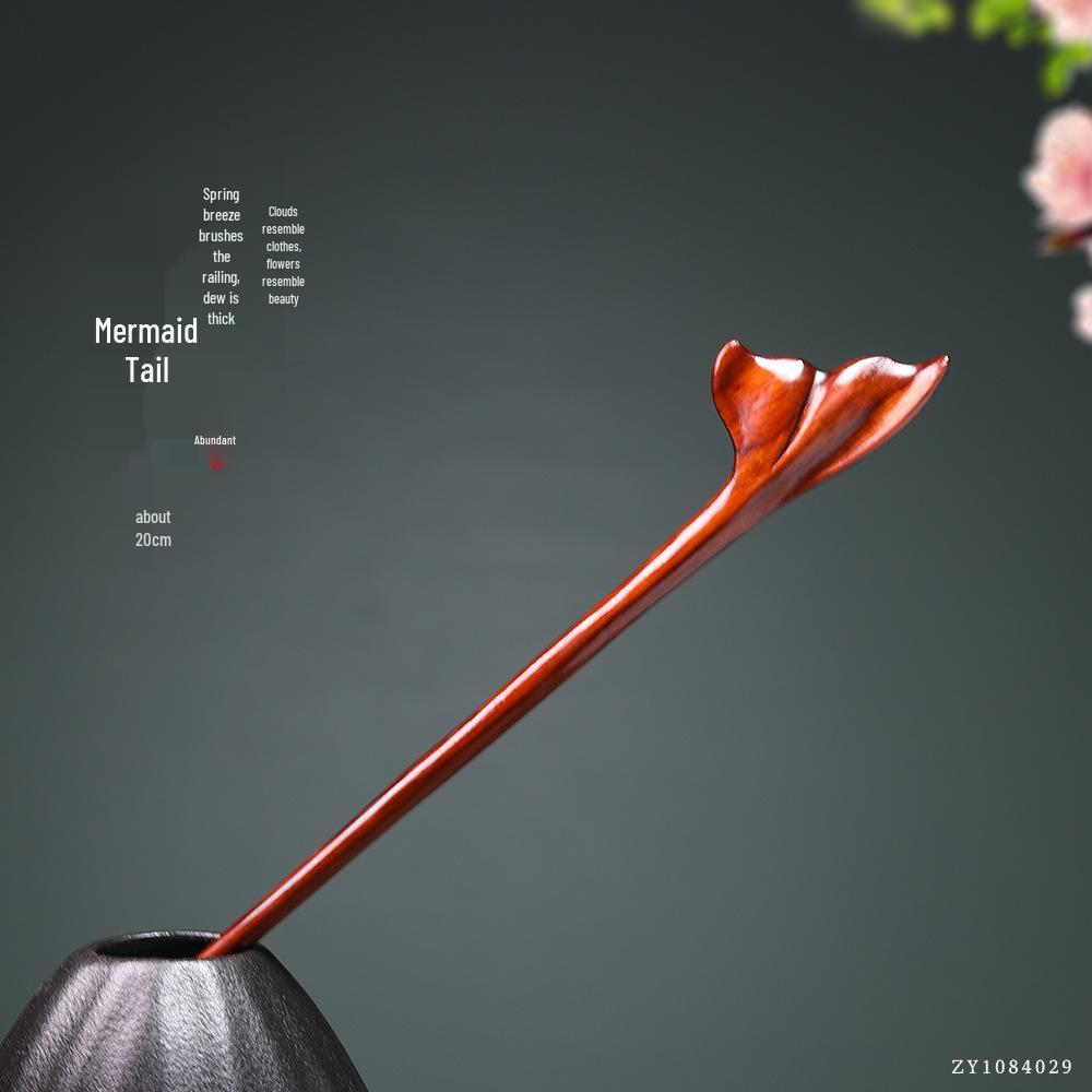 Rosewood Hairpins: Antique-Style Wood Hair Accessories for Hanfu & Qipao