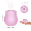 ALWUP Rechargeable Rose Shape Massage Vibrator, 10 Suction Modes, USB Magnetic Charging, Adult Products Sex Toys