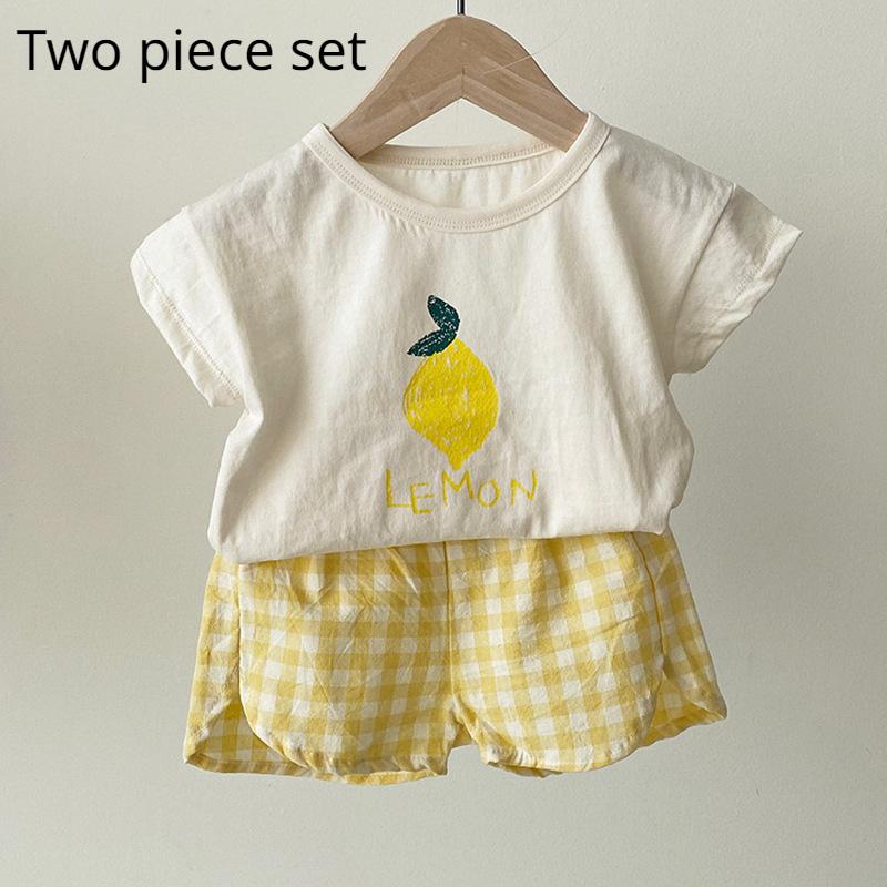 Baby Pajamas Sets Cotton Child Pajamas Toddler Summer Sleeveless Baby Nightwear Pyjamas Kids Cartoon Homewear Clothes 80