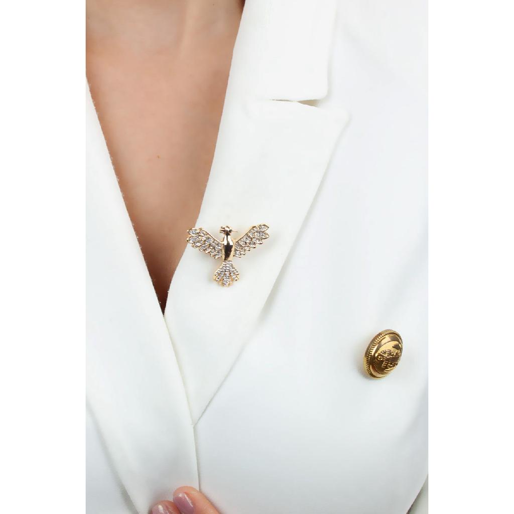 Ankaku Figure Zircon Stone Lapel Pin