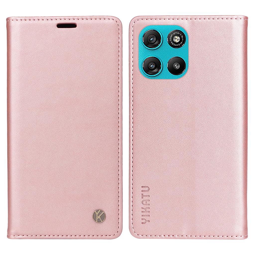 For Motorola Moto G57 Power 5G/Motorola Moto G100 5G (2025)/Motorola Moto G67 Power 5G Phone Cases YIKATU Magnetic Closure PU Leather Mobile Cover