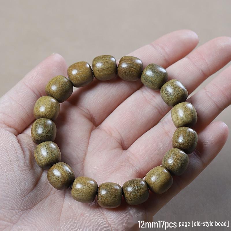 Argentina Green Sandalwood Men's and Women's Bracelet - 108 Beads, Prayer Beads of Yu Sandalwood & Rosewood.