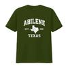 Mens Abilene Texas TX vintage State Athletic style T Shirt Black 4X Large vintage Washed Casual Slightly streetwear Soft