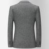 Autumn and Winter Plaid Wool Suit for Young and Middle-aged Men's Suit Slim Wool Casual Single Suit Top