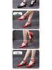 Women's Soft Sole Square Dance Shoes - High or Low Heel for Modern & Cha Cha Dance