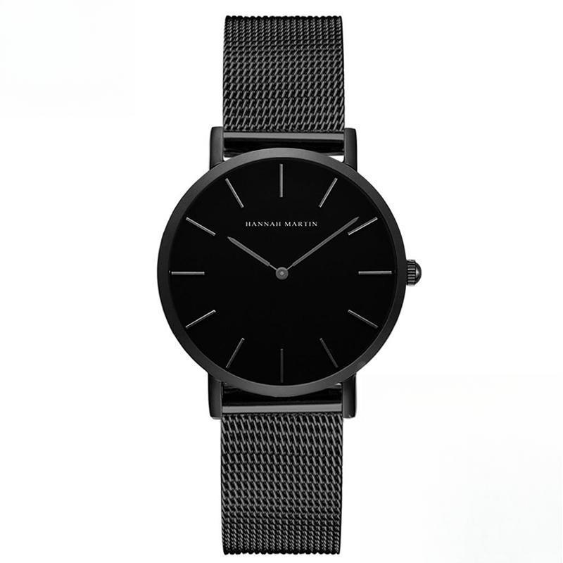 Japan Quartz Movement High Quality  Women Steel Mesh Rose Gold Waterproof Ladies Watch