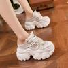 Thick-soled inner height increase and thinness mesh breathable dad shoes women's new summer muffin