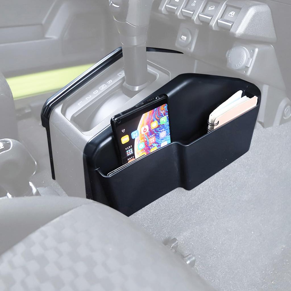 YOCTM Gear Shift Storage Box for Suzuki Jimny JB64 JB74 2020 2021 2022 2023 2024 Center Card Storage and Small Item Organizer Custom Parts Accessories