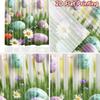 2D flat Photography Backdrop Background Banner Easter Eggs in Garden 100% Polyester Festive Holiday Perfect for Suitable for