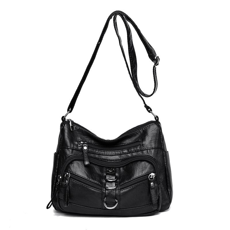 

Сумка кроссбоди для женщин Многокомпонентная сумка-тоут Популярная повседневная и универсальная сумка кроссбоди для поездок на работу чёрный