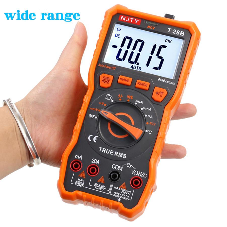 NJTY T28B Multimeter Hochpräzises Digitaldisplay Haushaltselektriker-Multifunktionsmessgerät