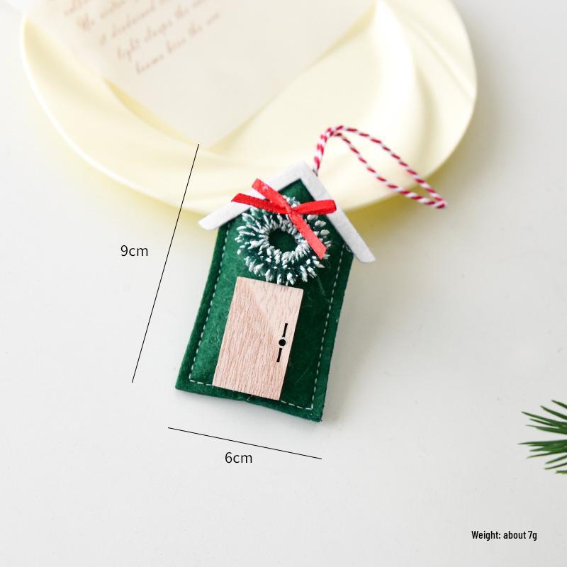 NUCHI Christmas Tree Santa Snowman Bow Pendant Decoration